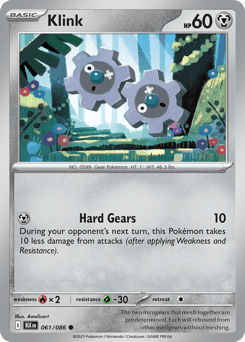 Klink 061/086 Black Bolt