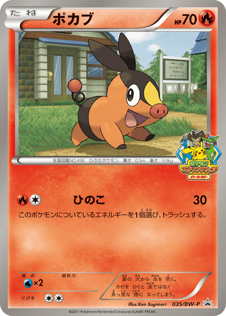 Tepig 035/BW-P Black & White Promos