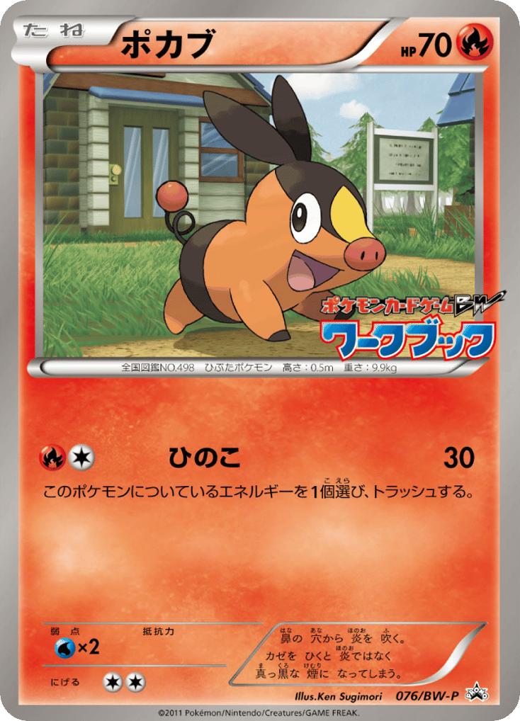 Tepig 076/BW-P Black & White Promos