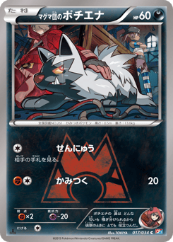 Team Magma's Poochyena 017/034 Magma Gang VS Aqua Gang: Double Crisis