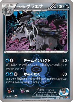 Team Aqua's Mightyena 018/034 Magma Gang VS Aqua Gang: Double Crisis