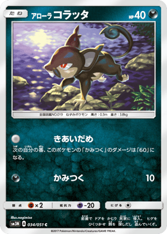 Alolan Rattata 034/051 Darkness that Consumes Light