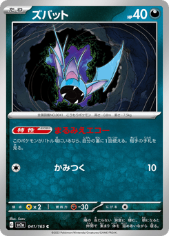 Zubat 041/165 Pokémon Card 151