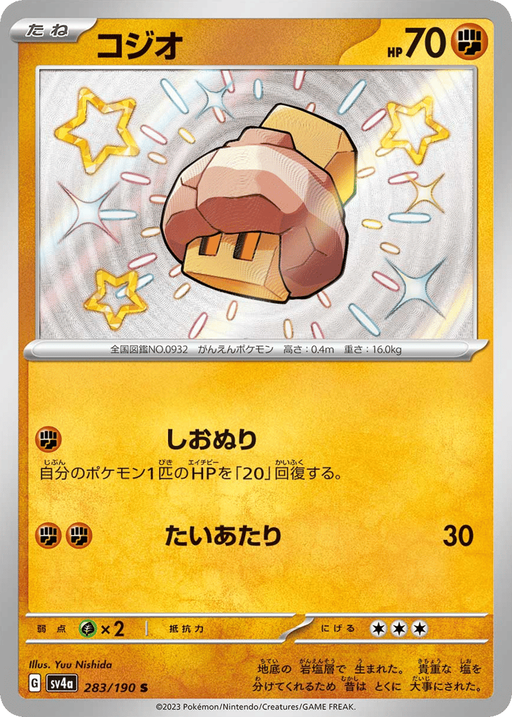 Nacli 283/190 Shiny Treasure ex