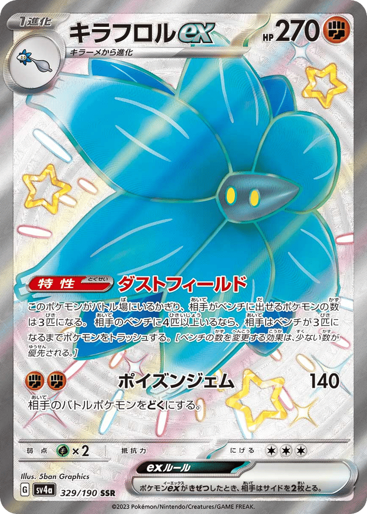 Glimmora ex 329/190 Shiny Treasure ex