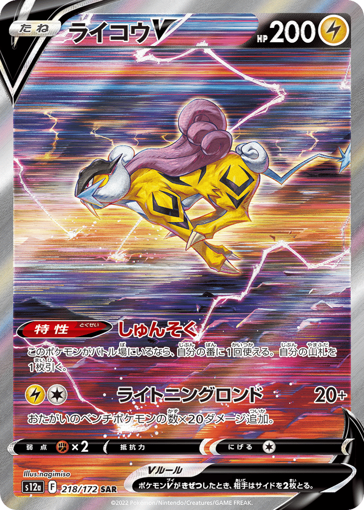 Raikou V 218/172 VSTAR Universe
