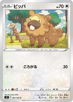 Bidoof 081/100 Star Birth