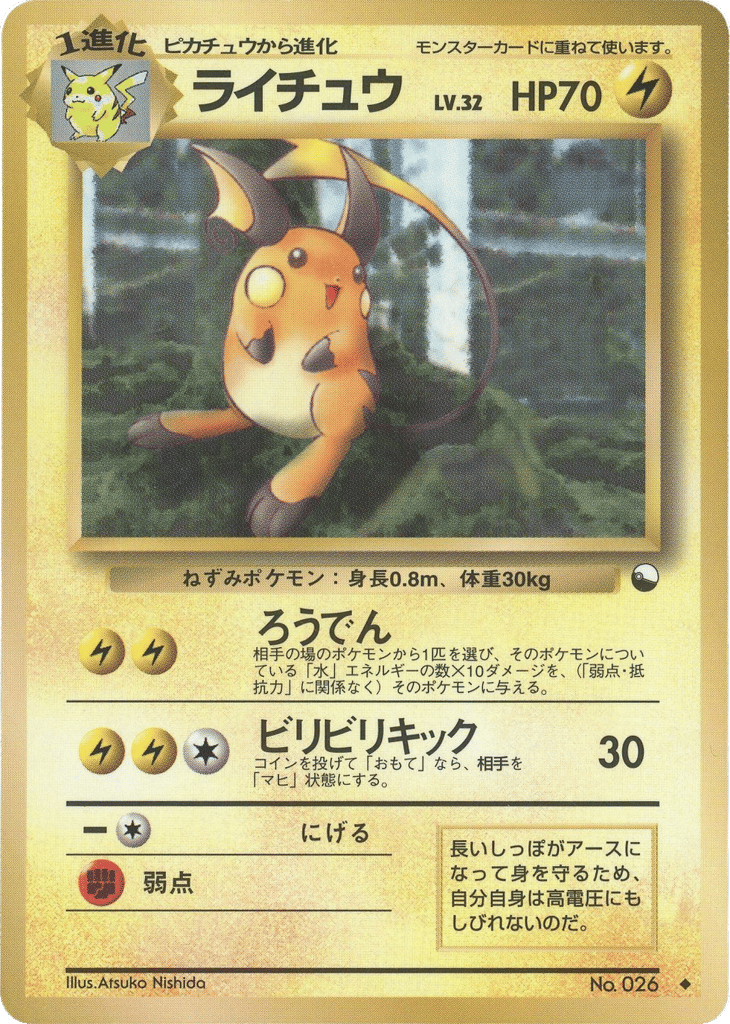 Raichu No.026 Vending Machine Series 2 (Red)