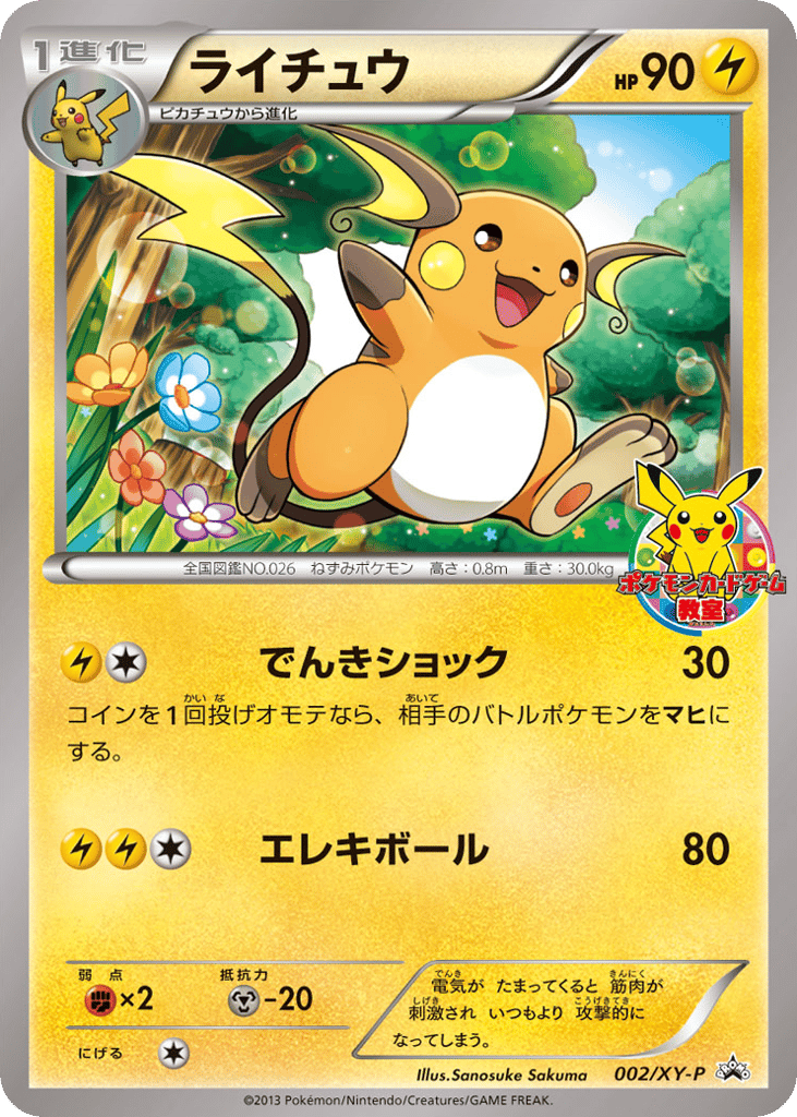 Raichu 002/XY-P XY Promos