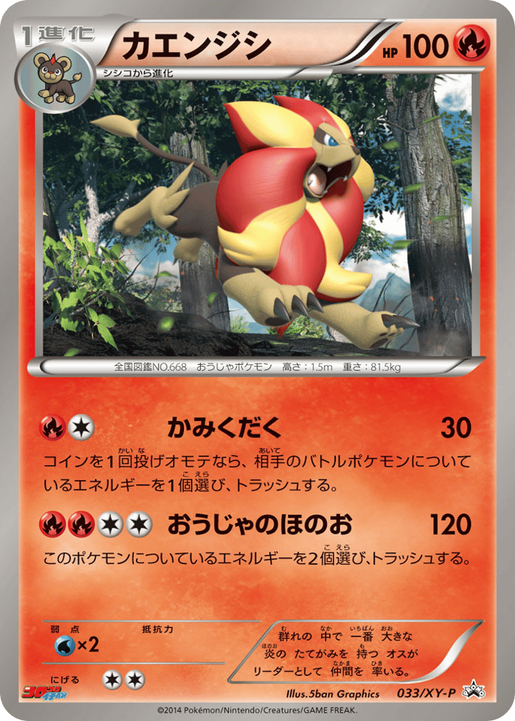 Pyroar 033/XY-P XY Promos